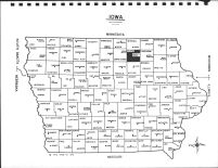 Iowa State Map, Floyd County 1977